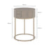 Hampton Round Wooden Bedside – Brown
